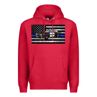 Cardinal thin blue line police car sippy cup Premium Hoodie - Artiststas