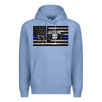 Colony Blue thin blue line police car sippy cup Premium Hoodie - Artiststas
