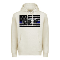 Oatmeal Heather thin blue line police car sippy cup Premium Hoodie - Artiststas