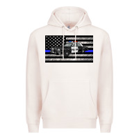 Pale Pink thin blue line police car sippy cup Premium Hoodie - Artiststas