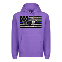 Purple thin blue line police car sippy cup Premium Hoodie - Artiststas