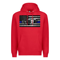 Red thin blue line police car sippy cup Premium Hoodie - Artiststas