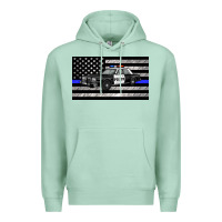 Seafoam thin blue line police car sippy cup Premium Hoodie - Artiststas