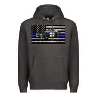 Smoke thin blue line police car sippy cup Premium Hoodie - Artiststas