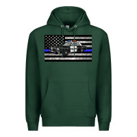 Sports Green thin blue line police car sippy cup Premium Hoodie - Artiststas
