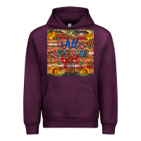 Mauve Wine all american girl Urban Hoodie - Artiststas