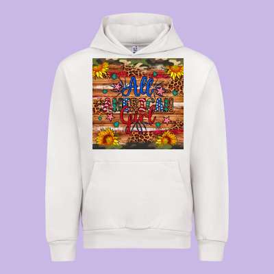 All American Girl Urban Hoodie Designed By Artiststas