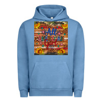 Pigment Pebble Blue all american girl Urban Hoodie - Artiststas
