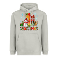 Moon Dust 1st christmas santa and snowman Heavyweight Hoodie - Zillion Design Studio