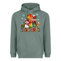Sage 1st christmas santa and snowman Heavyweight Hoodie - Zillion Design Studio