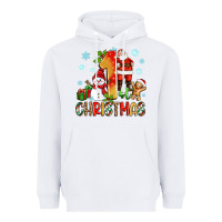 White 1st christmas santa and snowman Heavyweight Hoodie - Zillion Design Studio