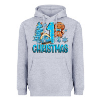 Heather Grey 1st christmas gingerbread boy Heavyweight Hoodie - Zillion Design Studio