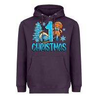 Plum 1st christmas gingerbread boy Heavyweight Hoodie - Zillion Design Studio