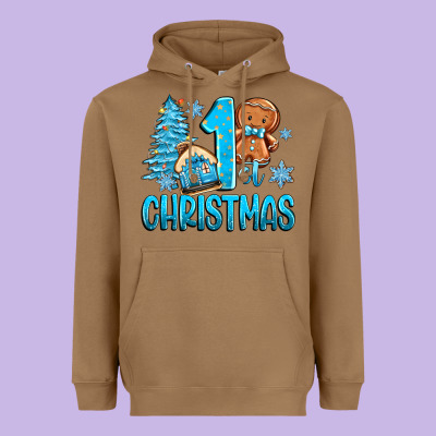 Heavyweight Hoodie 1st christmas gingerbread boy