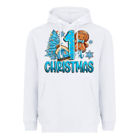 White 1st christmas gingerbread boy Heavyweight Hoodie - Zillion Design Studio