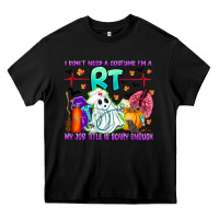 Black respiratory therapist halloween humor Heavy Core Tee - CowhideDigitalArt