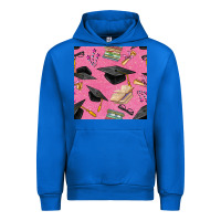 Cobalt pink glitter graduation seamless pattern Urban Hoodie - BundleAndBundleShop