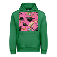 Emerald pink glitter graduation seamless pattern Urban Hoodie - BundleAndBundleShop