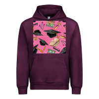 Mauve Wine pink glitter graduation seamless pattern Urban Hoodie - BundleAndBundleShop