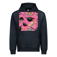 Navy pink glitter graduation seamless pattern Urban Hoodie - BundleAndBundleShop