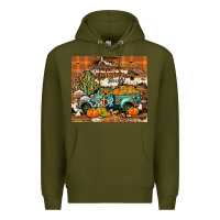 Army Green grateful thankful blessed Premium Hoodie - JahusDesignShop
