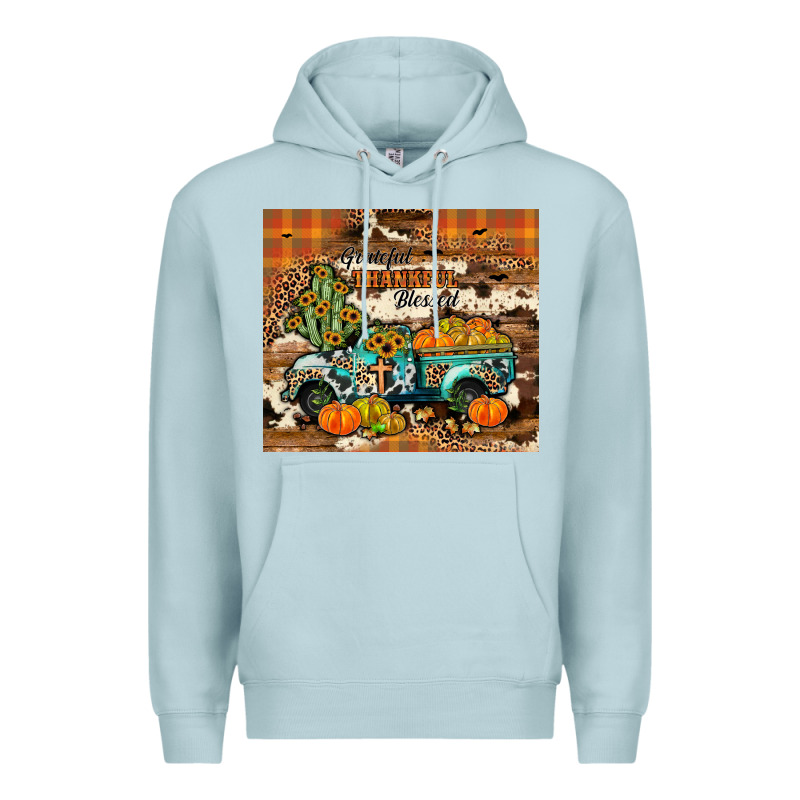 Grateful Thankful Blessed Premium Hoodie by JahusDesignShop | Teevron