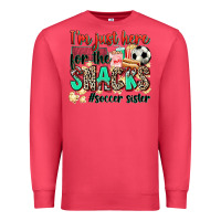 Cardinal i'm just here for the snacks #soccer sister Premium Sweatshirt - Zillion Design Studio