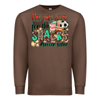 Chestnut i'm just here for the snacks #soccer sister Premium Sweatshirt - Zillion Design Studio