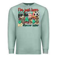 Seafoam i'm just here for the snacks #soccer sister Premium Sweatshirt - Zillion Design Studio