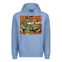 Colony Blue grateful thankful blessed Premium Hoodie - JahusDesignShop