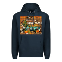 Navy grateful thankful blessed Premium Hoodie - JahusDesignShop