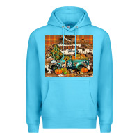Ocean Blue grateful thankful blessed Premium Hoodie - JahusDesignShop