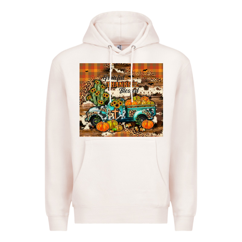 Grateful Thankful Blessed Premium Hoodie by JahusDesignShop | Teevron