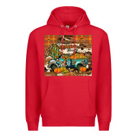 Red grateful thankful blessed Premium Hoodie - JahusDesignShop