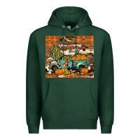 Sports Green grateful thankful blessed Premium Hoodie - JahusDesignShop