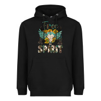 Black western boho free spirit Heavyweight Hoodie - texasbilliewilder