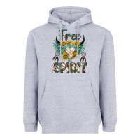 Heather Grey western boho free spirit Heavyweight Hoodie - texasbilliewilder
