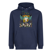 Navy western boho free spirit Heavyweight Hoodie - texasbilliewilder