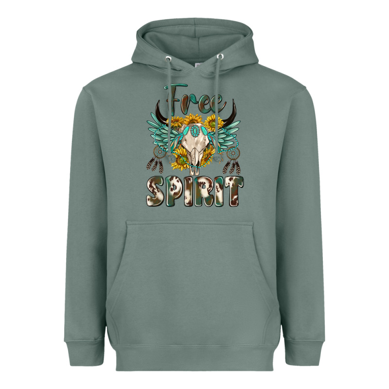 Western Boho Free Spirit Heavyweight Hoodie by texasbilliewilder | Teevron