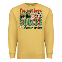 Antique Gold i'm just here for the snacks #soccer  brother Premium Sweatshirt - Zillion Design Studio