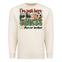 Sandshell i'm just here for the snacks #soccer  brother Premium Sweatshirt - Zillion Design Studio