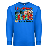 True Royal i'm just here for the snacks #soccer  brother Premium Sweatshirt - Zillion Design Studio