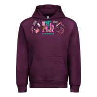 Mauve Wine medical assistant elements Urban Hoodie - AdoDesignShop