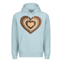 Blue Mist melanin heart Premium Hoodie - AdoDesignShop
