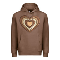 Chestnut melanin heart Premium Hoodie - AdoDesignShop