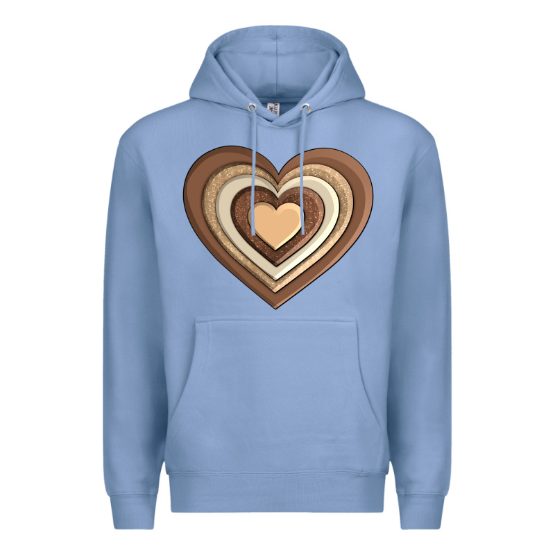 Melanin Heart Premium Hoodie by AdoDesignShop | Teevron