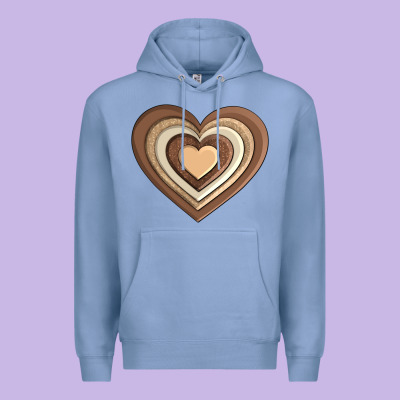 Melanin Heart Premium Hoodie Designed By Adodesignshop