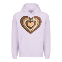 Lilac melanin heart Premium Hoodie - AdoDesignShop