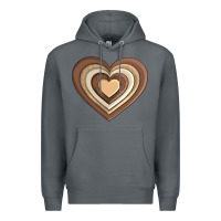 Rock melanin heart Premium Hoodie - AdoDesignShop