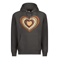 Smoke melanin heart Premium Hoodie - AdoDesignShop